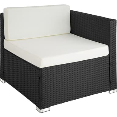tectake Loungeset Florenz i konstrotting - svart