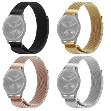 SKALO Milanese Loop till Garmin Vivomove HR - Silver