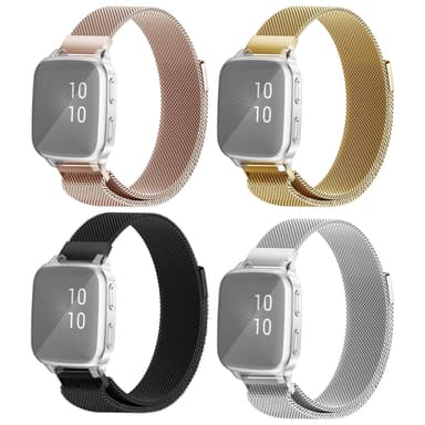 SKALO Milanese Loop till Garmin Venu Sq/Sq Music - Roséguld