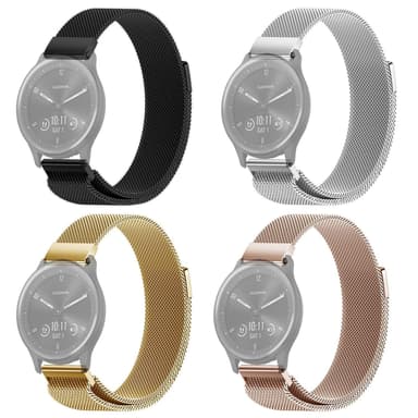 SKALO Milanese Loop till Garmin Vivomove 3 - Guld