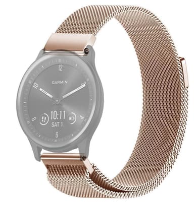 SKALO Milanese Loop till Garmin Vivomove 3 - Roséguld