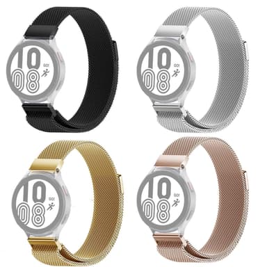 SKALO Milanese Loop till Samsung Watch 4 Classic 42mm - Silver