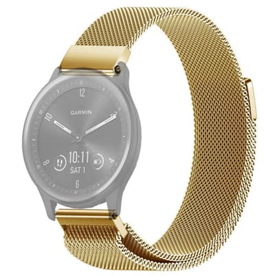 SKALO Milanese Loop till Garmin Vivomove 3 - Guld