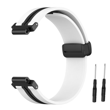 Silikon armbandsarmband i två färger för Garmin Forerunner Watch Vit G ...