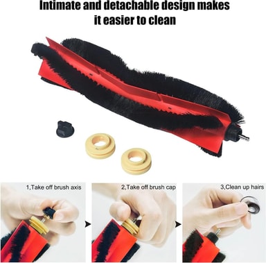 25 Pezzi Di Ricambio Accessori Per Aspirapolvere Xiaomi Roborock S6, S5 Max, S6 Pure, S6 MaxV: Spazzola, Filtri, Panni E Spazzole Laterali - 2