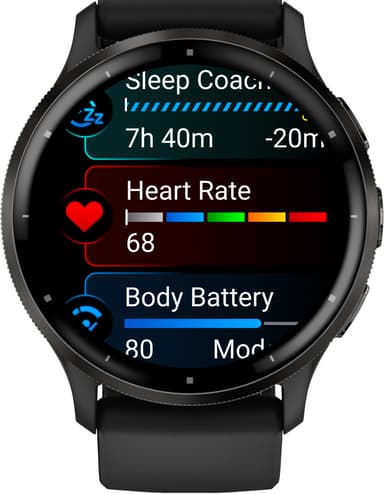 Garmin Venu 3 smartwatch (svart)