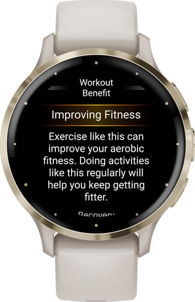 Garmin Venu 3S smartwatch (elfenben)