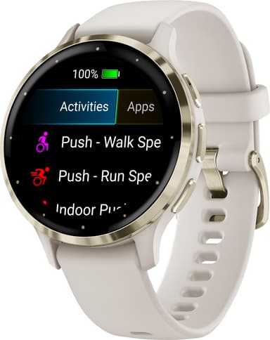 Garmin Venu 3S smartwatch (elfenben)