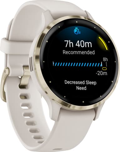 Garmin Venu 3S smartwatch (elfenben)