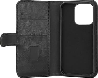 Gear 2in1 iPhone 15 Pro 3 plånboksfodral (svart)