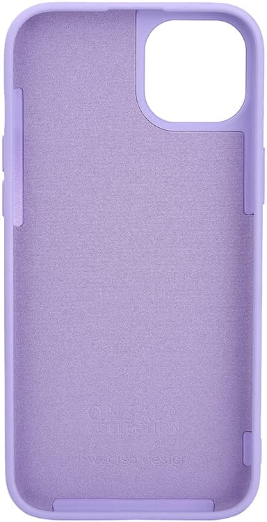 Onsala iPhone 15 Plus silikonskal (lila)
