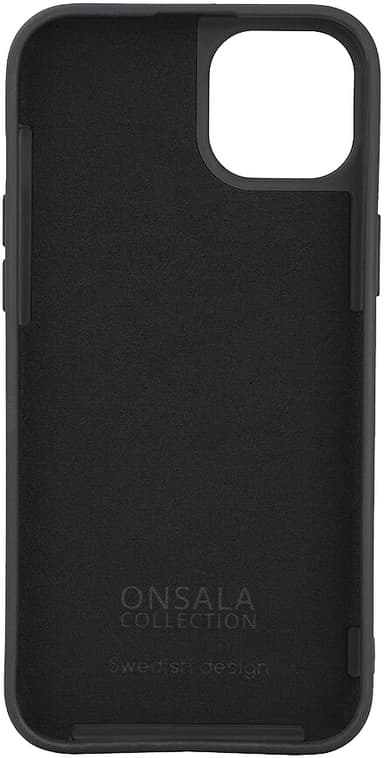 Onsala iPhone 15 Plus silikonskal (svart)
