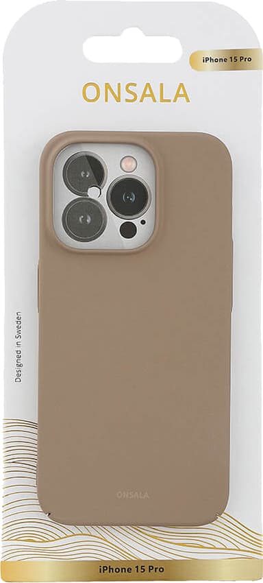 Onsala iPhone 15 Pro Sand Burst fodral (beige)
