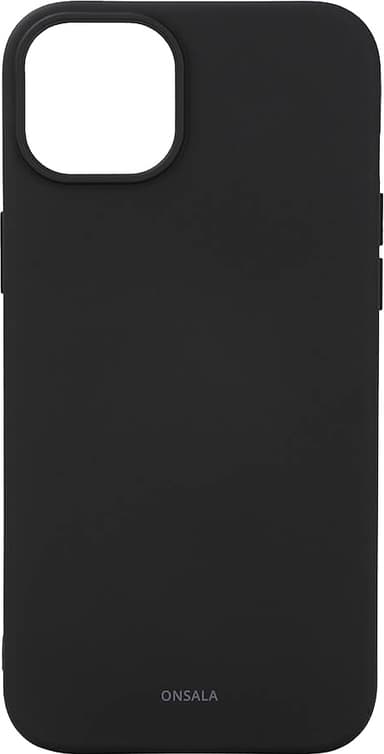Onsala iPhone 15 Plus silikonskal (svart)