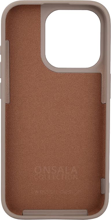 Onsala iPhone 15 Pro silikonskal (beige)