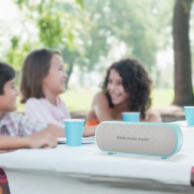 Portable Bluetooth Audio Digitizer & Speaker, Record & Play 12W Stereo Sound with Line-in, USB Flash Drive & TF Card Support