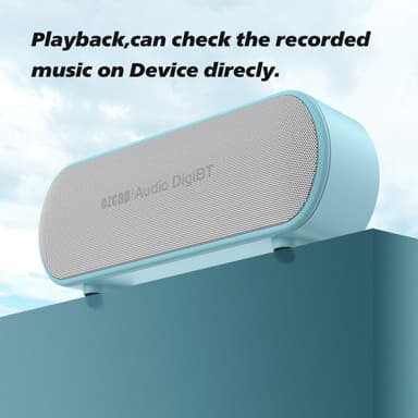 Portable Bluetooth Audio Digitizer & Speaker, Record & Play 12W Stereo Sound with Line-in, USB Flash Drive & TF Card Support