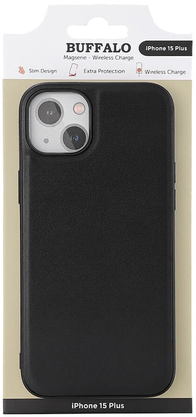 Buffalo iPhone 15 Plus MagSeries fodral (svart)
