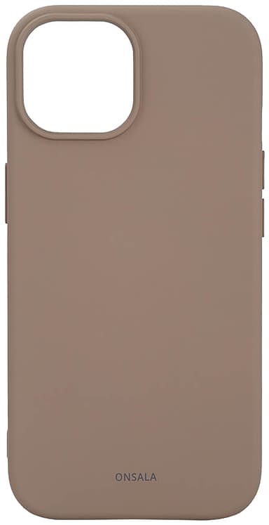 Onsala iPhone 15 silikonskal (beige)