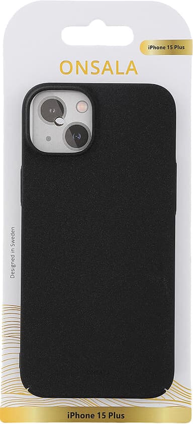 Onsala iPhone 15 Plus Sand Burst fodral (svart)
