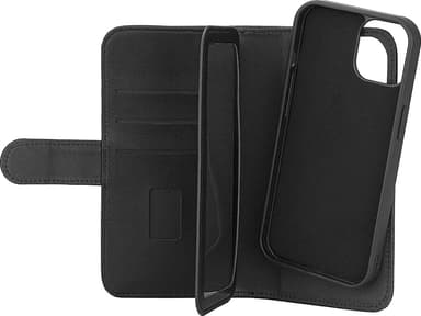 Gear 2in1 iPhone 15 7 plånboksfodral (svart)