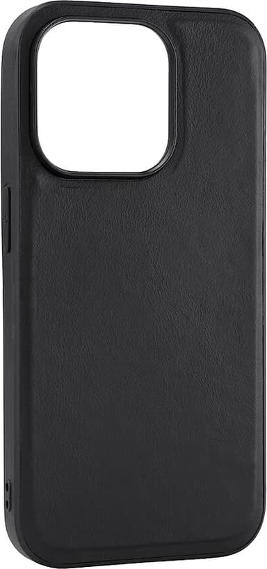Buffalo iPhone 15 Pro Leather MagSeries fodral (svart)