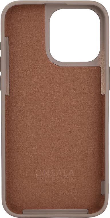 Onsala iPhone 15 Pro Max silikonskal (beige)