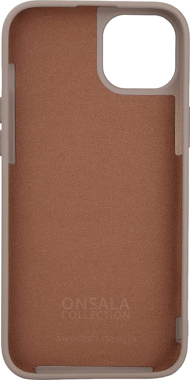 Onsala iPhone 15 Plus silikonskal (beige)