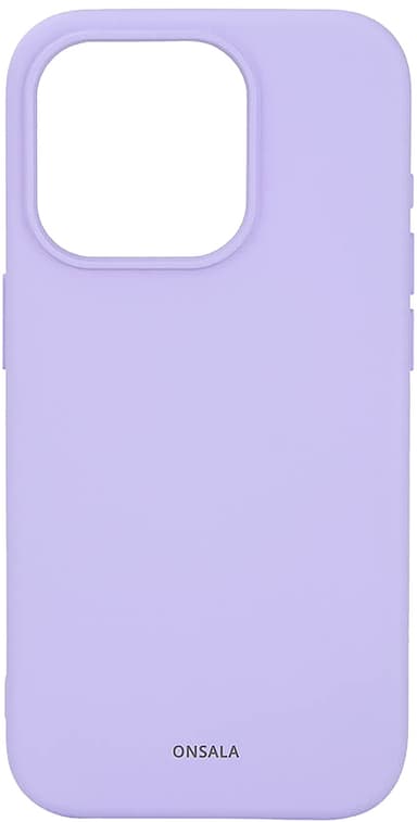 Onsala iPhone 15 Pro silikonskal (lila)
