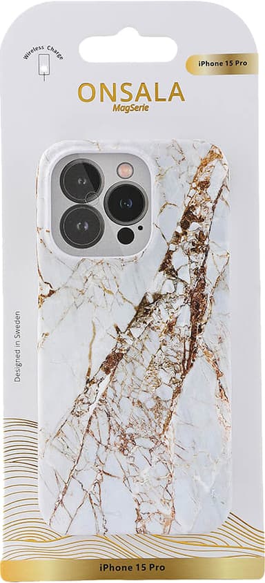 Onsala iPhone 15 Pro MagSeries fodral (vitt)