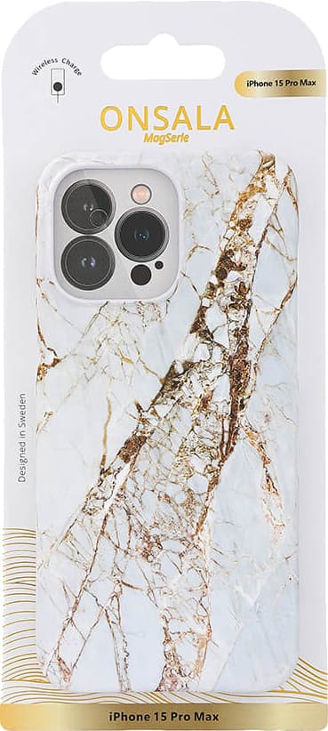 Onsala iPhone 15 Pro Max MagSeries fodral (vitt)