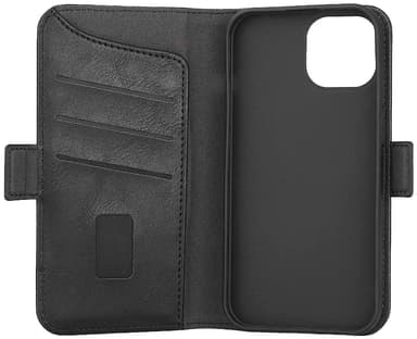 Gear plånboksfodral till iPhone 15 (svart)