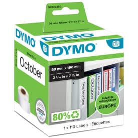 DYMO LabelWriter långa etiketter, 59x190mm, 110st (S0722480)