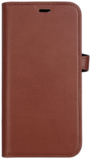 Buffalo iPhone 15 2-i-1 Leather MagSeries plånboksfodral (brunt)