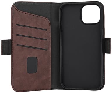 Gear iPhone 15 plånboksfodral (brunt)