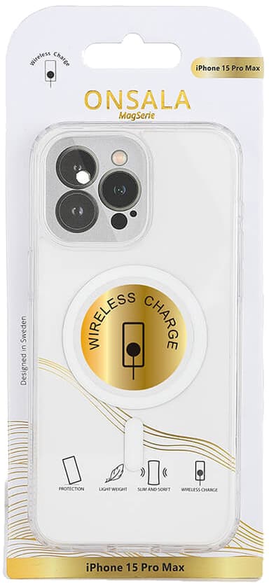 Onsala iPhone 15 Pro Max MagSeries fodral (genomskinligt)