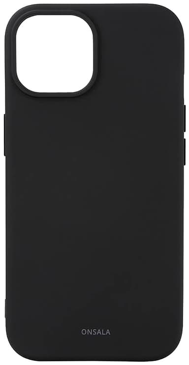 Onsala iPhone 15 silikonfodral (svart)