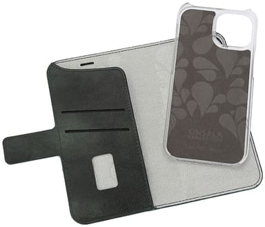 Onsala iPhone 15 Plus Magnetic Eco plånboksfodral (grönt)