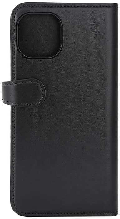 Buffalo iPhone 15 Plus 2-i-1 Leather MagSeries plånboksfodral (svart)