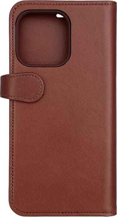 Buffalo iPhone 15 Pro Max 2-i-1 Leather MagSeries plånboksfodral (brunt)