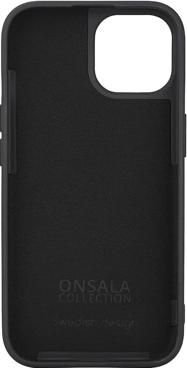 Onsala iPhone 15 silikonfodral (svart)