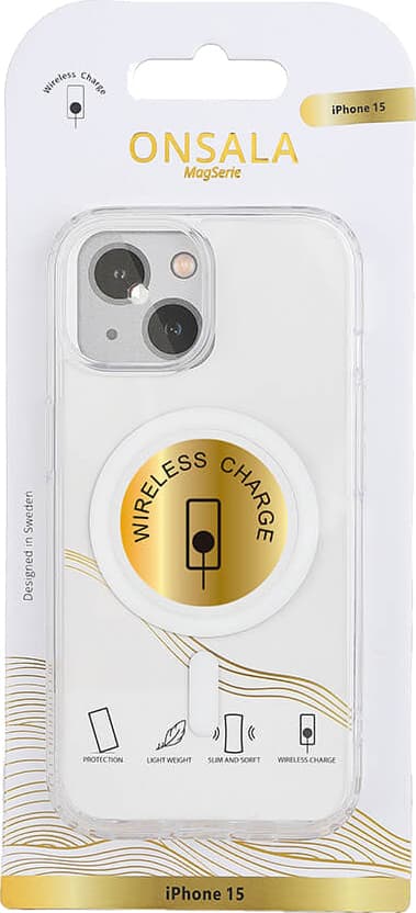 Onsala iPhone 15 MagSeries fodral (genomskinligt)