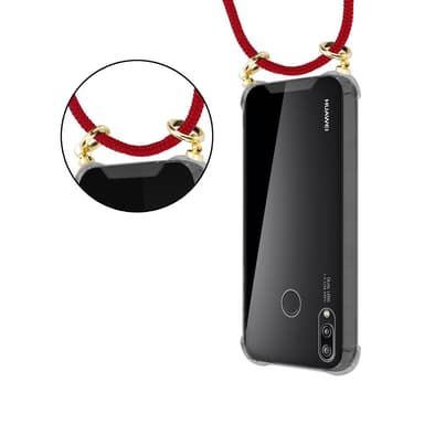 Huawei P20 LITE 2018 / NOVA 3E Skal Fodral Kedja (Röd)