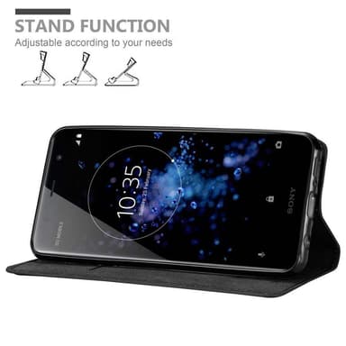 Skal Sony Xperia XZ2 PREMIUM Plånboksfodral (Svart)