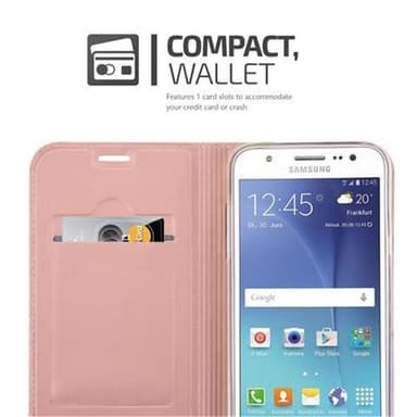 Samsung Galaxy J5 2015 Plånboksfodral Skal (Rosa)