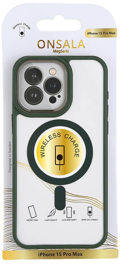 Onsala iPhone 15 Pro Max Bumb MagSeries skal (svart)