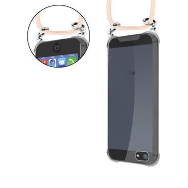 iPhone 5 / 5S / SE 2016 Skal Fodral Kedja (Rosa)