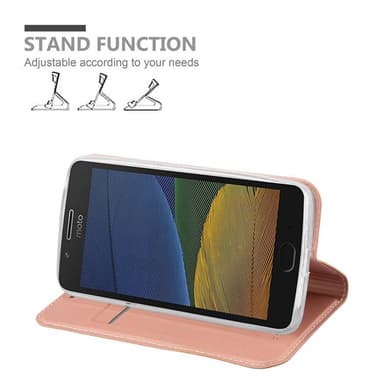 Skal Motorola MOTO G5 Plånboksfodral (Rosa)