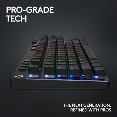 Logitech G PRO X TKL Lightspeed Linear trådlöst tangentbord (svart)