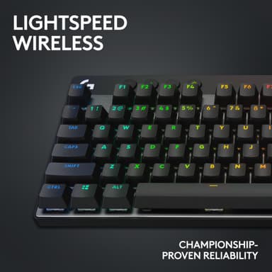 Logitech G PRO X TKL Lightspeed Linear trådlöst tangentbord (svart)